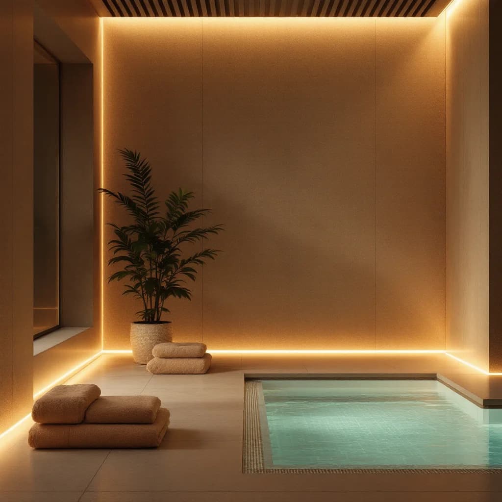 Luxury swimming pool at high-end resort