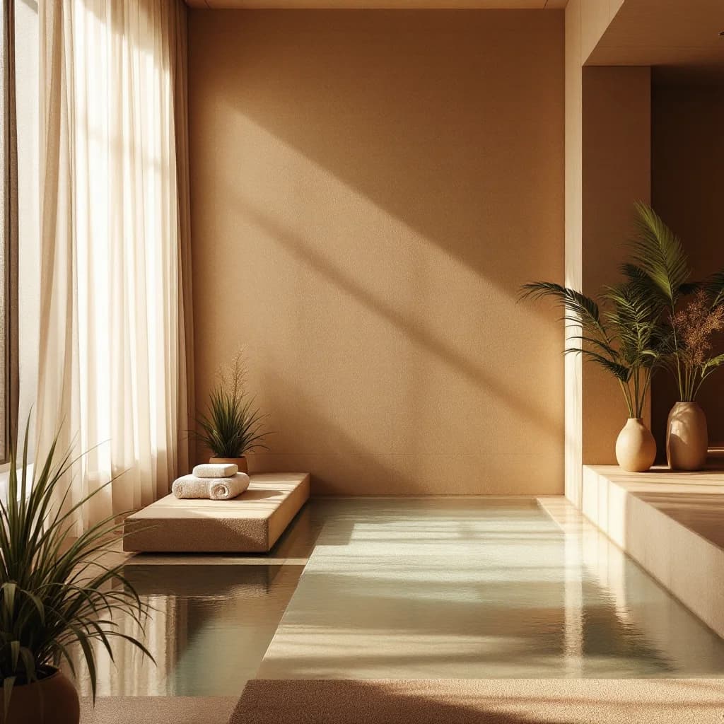 Luxury pool area with premium amenities